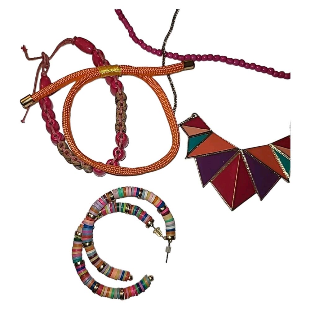 11 Piece‎ Colorful Fun Summertime Fashion Jewelry Lot - Picture 5 of 8